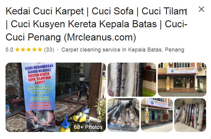 perkhidmatan terbaik cucian karpet, lantai, sofa kusyen